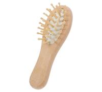 PartyKindom Mini Pettine in Legno Spazzola Districante Per Cuscino Massaggiante Pettine Portatile Antistatico Per Cura Del Capelluto e Districamento Facile