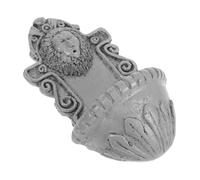 PartyKindom Miniatura Decorazione Murale Lion Head per Giardino e Dollhouse Scultura per Miniaturizzati Accessorio Unico per Spazi Ridotti