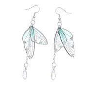 PartyKindom Orecchini Pendenti Forma di Farfalla per Donna Decorative e Strass Luminosi come Accessori per Feste e Cosplay