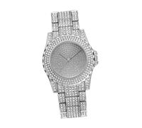 PartyKindom Orologio Donna Elegante a Movimento Con Bracciale Acciaio Argento Leggero e Resistente Da Polso Per Ragazze e Studentessa Design Chic e Moda Femminile