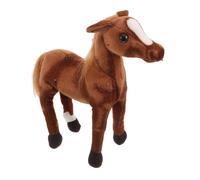 PartyKindom Peluche in Piedi e Realistico Giocattolo per Decorazione Equestre per e Compagno Soffice per e Relax