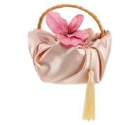 PartyKindom Phalaenopsis Wedding Candy Box contenitore per contenitore per la conservazione del cioccolato presenti scatole di imballaggio Contenitore dessert bambù D'oro