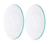 PartyKindom Piastre Scalda Olio in Vetro da 120 Mm, Piastre di Conservazione della Cera per Lampade Aromaterapia, Accessori per Diffusori Olio Essenziale, Set 2 Pezzi per Soggiorno e Ufficio