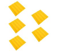 PartyKindom Piastrelle Cieche in Pvc Arancione per Marciapiedi, 5 Pezzi, Adesive Impermeabili Effetto Guida, Forma a Strisce Traforate per Pavimenti e Percorsi Pedonali