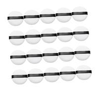 PartyKindom Piumini da Cipria Piccoli per Trucco Viso, Set da 20 Pezzi, Spugnetta Morbida Bianca 55x12 Mm, Tampone Cosmetico per Ragazze, Applicatori per Polvere Libera Uso Casa e Salone