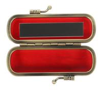 PartyKindom Porta Cosmetici Solidi Rosso in Flanella Specchio, Astuccio Singolo per Rossetto Delicato, Resistente e Facile da Usare, per Party Favor e Outdoor