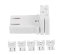 PartyKindom Portalampada Fluorescente Spina Resistente al Calore per Tubi Luminosi T8/t12, Base Portalampada Adattatore per Presa Luce, Set da 10 Pezzi per Installazione Domestica