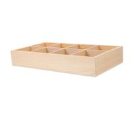 PartyKindom Portavaso Legno con Scomparti Multifunzionale Vassoio Organizer per Piantine e Oggetti Base Resistente per Fioriere da Scrivania
