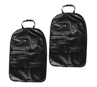 PartyKindom Proteggi Sedile Auto per Bambini 2 Pezzi Copertura Schienale Oxford Nero Facile da Pulire per Sedile Posteriore