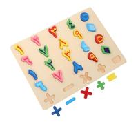 PartyKindom Puzzle in Legno Arabi Educativo Montessori con Grandi per Mano Piccola Sviluppo Memoria e Coordinazione Occhio Mano per Genitori