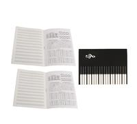 PartyKindom Quaderno di Notazione Musicale 3 Pezzi per Pianoforte e Chitarra, Taccuino Pentagramma Portatile Pagine Staccabili per Studenti e Principianti della Musica