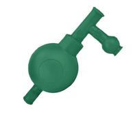 PartyKindom Riempitore per Pipetta Quantitativa 3 Valvole in Gomma Verde, Bulbo di Succhiamento per Esperimenti Chimici Controllo Scarico Aria e Assorbimento Liquidi