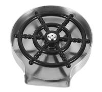 PartyKindom Rondella automatica bottle washer lavabicchieri tazza filtro dell'acqua piatti sciacquatrice automatica dell'acqua sciacquatrice per lavello da cucina Acciaio inossidabile Black