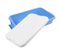 PartyKindom Sabbiera Vassoio Di Sabbia Portatile Con Coperchio Sandbox Giocattoli Giocattolo Per Cestino Sensoriale Coperto Scatole Di Sabbia Contenitore Piccolo All'aperto Plastica