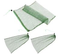 PartyKindom Sacchetti a Rete per Pesca Coulisse 3 Pezzi 50x65 Cm Leggeri e Pieghevoli per Raccolta Pesci in Mare e Lago, Borsa Cordoncino per Trasporto e Pulizia Facile Colore Colore Casuale