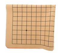 PartyKindom scacchiera portatile pieghevole asse tappeto da scacchi da torneo oggetto di gioco degli scacchi pelle artificiale Light
