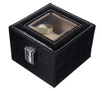 PartyKindom Scatola Orologi Singola PU con Finestra Trasparente Organizer Creativo per Orologi e Accessori Custodia Protettiva Antigraffio e Durevole per Esposizione e