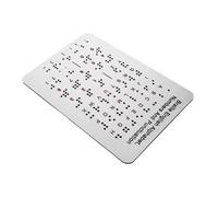 PartyKindom Scheda Madre Braille Strumenti Di Apprendimento Accessibili Scheda Dell'Alfabeto Braille Strumenti Di Apprendimento Braille Per Non Vedenti Scheda Numerica Braille Lavagna