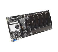 PartyKindom Scheda Madre per Mining 8 Slot Gpu Pcie, Slot Ddr3 Sodimm, Interfacce Sata3.0 e Msata, Garantisce Affidabilità e Performance Silenziosa