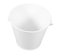 PartyKindom Secchiello Piccolo in Metallo Bianco Resistente al Calore Raccogligocce per Grasso da Barbecue e Frittura Capacità Facile da per Cucina ad Temperature