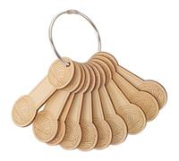 PartyKindom Set 1 Pezzo Avvolgitore per Gomitoli in Legno Supporto in Metallo, Facile Passaggio e Fissaggio della Lana, per Progetti di Artigianato e Uncinetto