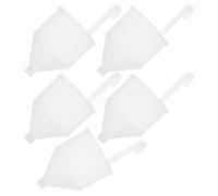 PartyKindom Set 5 Pezzi Tazze in Plastica Bianche per Misurare Viscosità Vernice Struttura Robusta e Misurazioni Multiple per Test di Consistenza Pittura