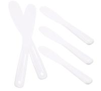 PartyKindom Set 5 Spatole Silicone per Maschere Viso, Cucchiai Dosatori per Cosmetici, Strumenti per Applicazione Trucco e Cura Pelle, Riutilizzabili, per Viaggi e Uso Professionale