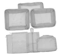PartyKindom Set da Viaggio Organizer Valigia 7 Pezzi Oxford Resistente Cerniera Liscia per Abbigliamento Intimo e Scarpe, per Viaggi Quotidiani