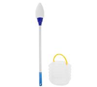 PartyKindom Set di Pennelli Calligrafici per Scrittura ad Acqua con Spugna e Secchio Pieghevole, Design Innovativo in Plastica, per Anziani e Scrittura nei Parchi Colore Colore Casuale