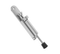 PartyKindom Spring Loaded Telescopic Door Stopper Heavy Duty Zinc Alloy With Rubber Base For Stable Floor Mounting And Wear Resistance