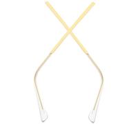 PartyKindom Stanghette Per Occhiali Facili Da Installare Design Ergonomico Comfort Ottimale Per Montature Occhiali Colore Trasparente Con Dettagli Oro