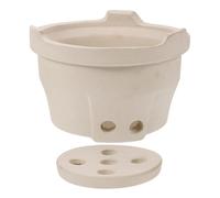 PartyKindom Stufa Barbecue in Terracotta Portatile Per Campeggio, Braciere Carbonella Resistente Al Calore, Fornello Multifunzionale Per Arrosti e Hot Pot All'aperto, Facile Da Usare e Trasportare