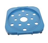 PartyKindom Supporto Mobile per Bombola del Gas in Acciaio Inossidabile Base Plastica Resistente e Portatile per Cucina e Carrello Porta Bombole