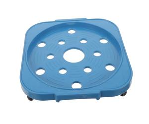 PartyKindom Supporto Mobile per Bombola del Gas in Acciaio Inossidabile Base Plastica Resistente e Portatile per Cucina e Carrello Porta Bombole