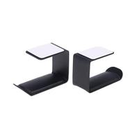 PartyKindom Supporto per Cuffie da Scrivania Metallico, Gancio Portacuffie Salvaspazio da Muro 9,5 X 4 X 6 CM, Compatibile Tutte le Cuffie, Colore Nero per Uso Sotto Scrivania