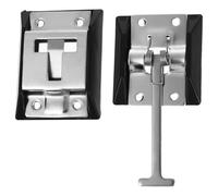 PartyKindom Supporto porta in acciaio inox 304, fermaporta per camper, rimorchi, camper, camion, porta a T, colore argento