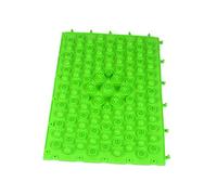 PartyKindom Tappetino per Massaggio ai Piedi e Stuoia di Ciottoli in Tpe Verde, Piastra Riflessologica Pieghevole per Stimolare la Circolazione e Alleviare Stress, per Ufficio e Anziani