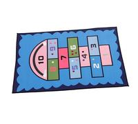 PartyKindom Tappeto per Cameretta Cartoon Antiscivolo e e Gattonamento Decorazione Colorata per Nursery e Playroom