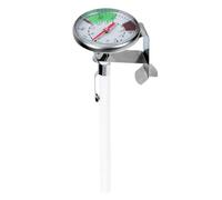 PartyKindom Termometro da Cucina con in Acciaio Clip per Fissaggio Rilevazione Rapida Temperatura Latte e Arrosti Portatile per Barbecue e Uso