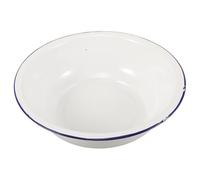 PartyKindom Vasca Pediluvio Smaltata Vintage Con Blu Ciotola Bacinella Lavapiedi in Smalto Resistente e Facile Da Pulire Per Pedicure Spa e Bagni Rilassanti Casa