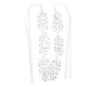 PartyKindom Vine Cristallo per Sposa Accessori Nuziali Eleganti per Cerimonie per Sposi Fiori e Anniversari Design Flessibile e Confortevole per Tutto