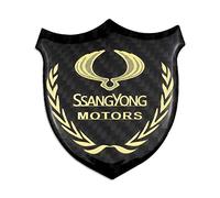 PartyUnix Stemmi 3D per SsangYong ActYon Korando Tivolan Rodius Rexton 2 Kyron Tivoli Auto Laterale Adesivo Decorazioni e Bagagliaio Decalcomania Logo Metallo Distintivo,B