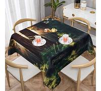 PartyUnix Tovaglia rotonda con luce del sole del mattino nel deserto, 137 x 137 cm, perfetta per tavoli da buffet, feste a prezzi accessibili