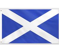 PartyYaa Bandiera scozzese, 150 x 90 cm, stampa su un lato con 2 occhielli in ottone, impermeabile, per San Andrew's Day, Coppa del Mondo, EM, Burns Night, Olimpico, strade, giardino, bar