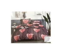 Parure 4 Pezzi: Copripiumino 160x200cm Nuovo (Diff.models) - Love You