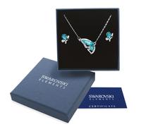 Parure argento Swarovski Element original G4Lov cristalli donna collana farfalla