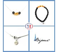 Parure Braccialetto Collana 4 Perle Ambra Autentica Del Mare Baltico + Taglia Pe