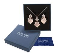 Parure collana donna oro Swarovski Element originale G4Love cristalli madreperla