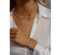 Parure Collana e Bracciale Tennis Trilogy con Cristalli Swarovski Elements