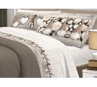 Parure Completo Lenzuola Cotone Flanella Linea Pensieri Delicati Modello Gnomi